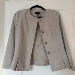 Gray Women's Jacket by Ann Taylor size 0